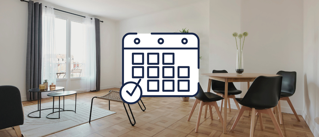 Tarifs home staging à Nantes - calculatrice et salon mis en valeur par AntePostea